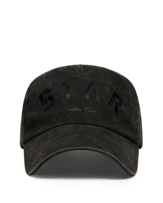 Golden Goose Deluxe Brand Black Logo Baseball Cap