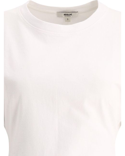 Agolde White Britt T -Shirt