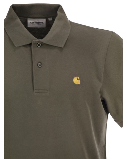Carhartt Green Short Sleeved Piqué Polo Shirt