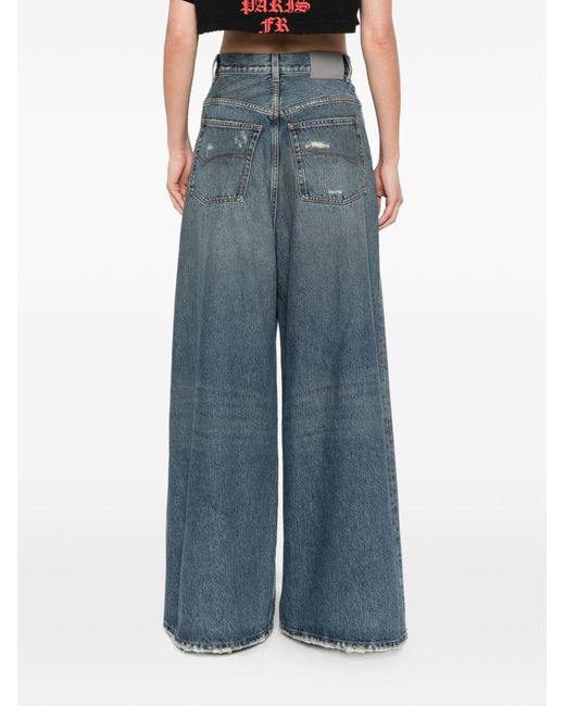 Balenciaga Blue Flared Denim Jeans