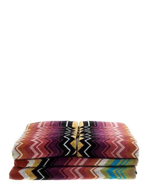 Missoni Red 'Giacomo' 5 Towel Set