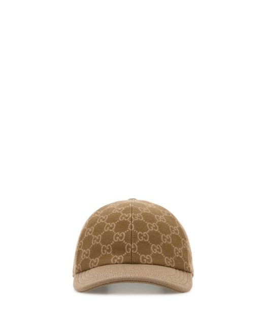 Gucci Natural Gg Logo Baseball Hat for men
