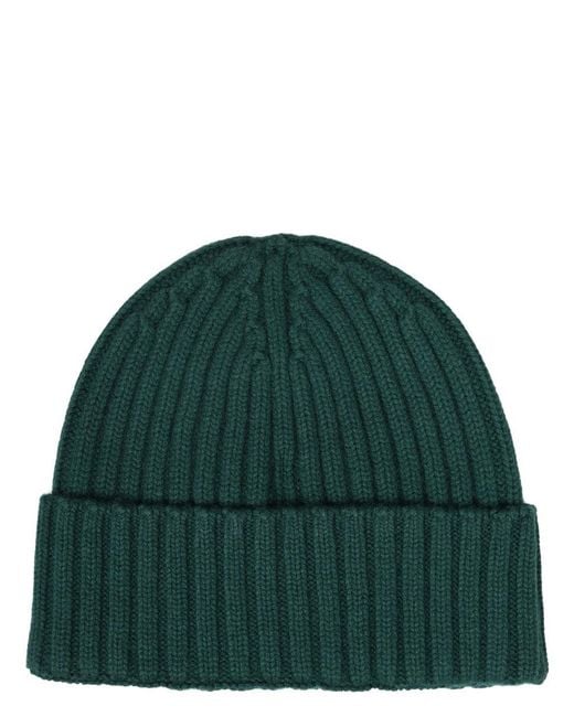 Mc2 Saint Barth Green Ribbed Hat