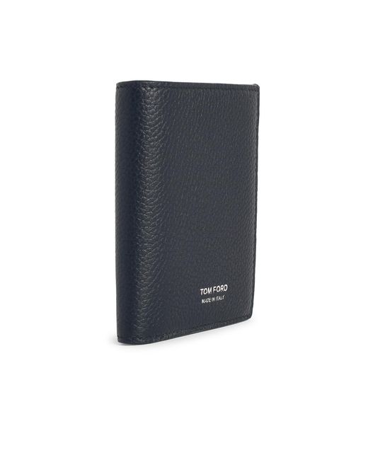 Tom Ford Blue Leather Cardholder