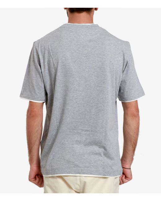 Paolo Pecora Gray T Shirts And Polos