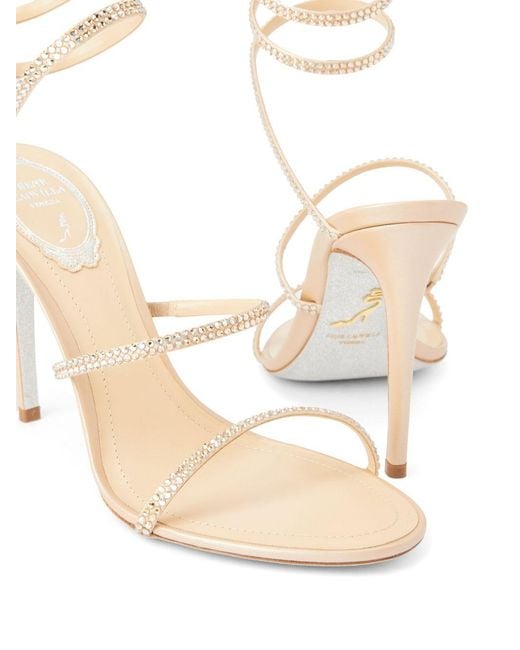 Sandales Cleo 105 Mm Rene Caovilla en coloris White