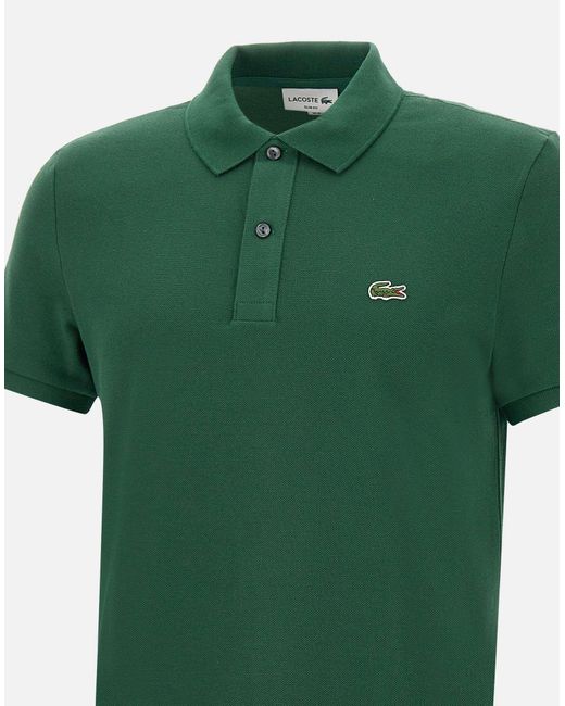 Men 's Polo de algodón de ajuste delgado Lacoste de hombre de color Green