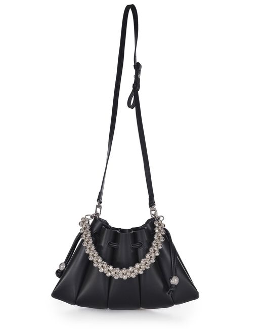 THEMOIRÈ Themoirè "dafne" Tas Gemaakt Van Eco -leer. in het Black
