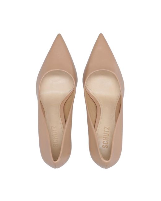 SCHUTZ SHOES Natural With Heel
