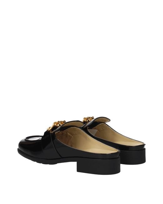 Bottega Veneta Black Ciabatte E Zoccoli Uomo Pelle Nero for men