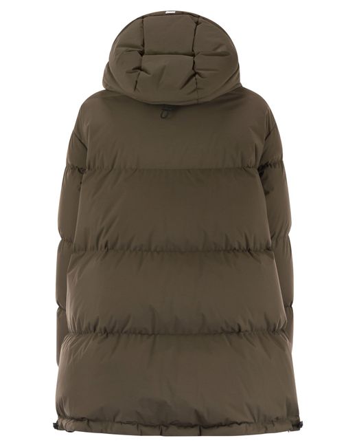 Herno Green Medium 2 Layer Hooded Down Jacket