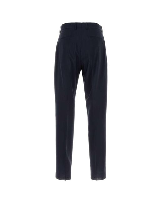 Fendi Navy Blue Twill Pant for men