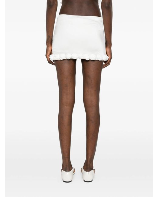 Oseree Mini-Rok Met Roospatch in het White