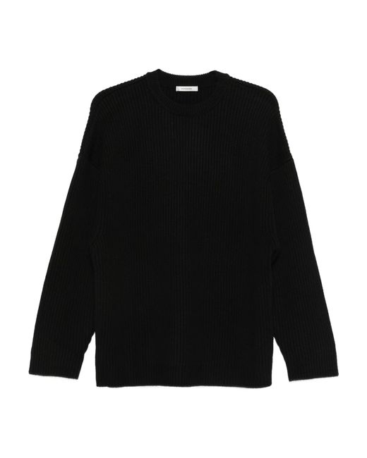 Entire studios Black Oversize Knit Crewneck