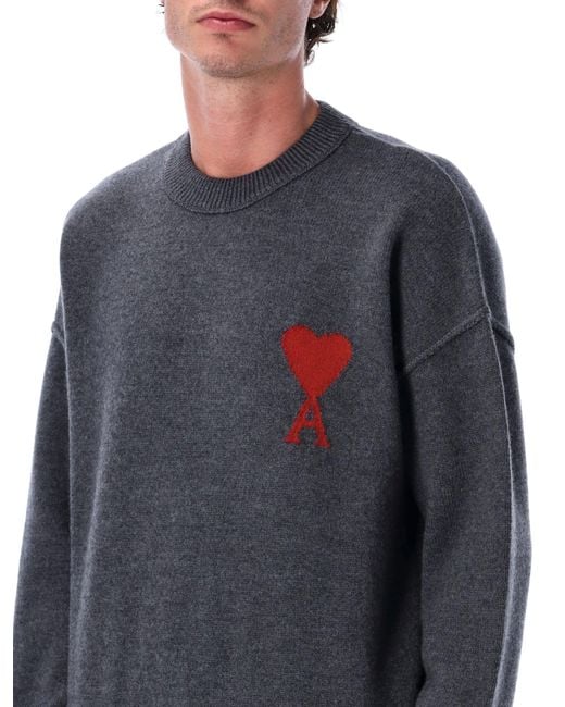 AMI Sweaters Grijs in het Blue