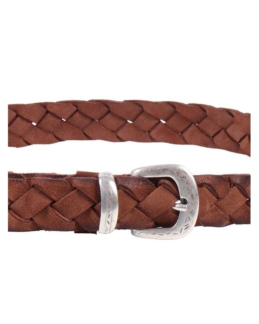 Alberto Luti Brown Cowhide Leather Belt