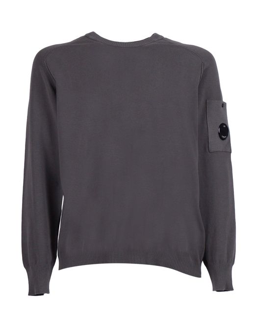 C P Company Gray Knitwear Crew Neck