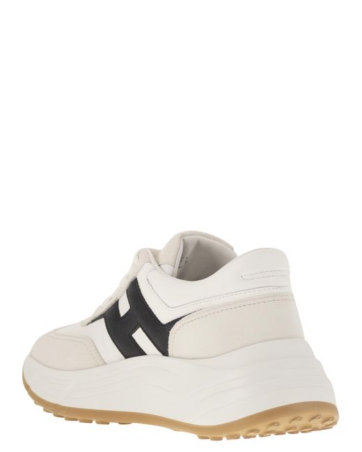 Hogan Hi Fi Trainers Met Zijde H in het White
