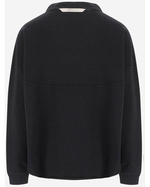 Jacquemus Black Sweatshirt Rond Carré for men