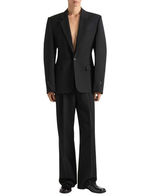 Givenchy Black Double-Pleated Trousers for men