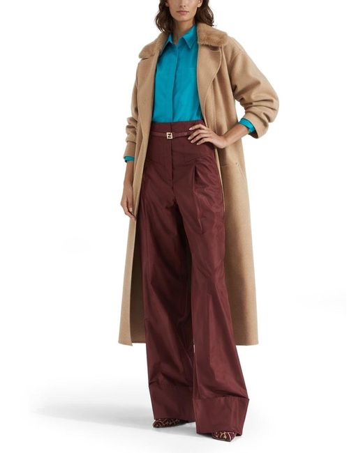 Fendi Red Belted Pants