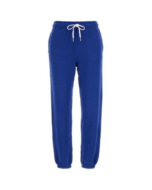 Polo Ralph Lauren Blue Pony Embroidered Drawstring Track Pants