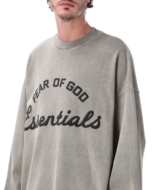 Essentials x Fear Of God Gray T Shirts And Polos
