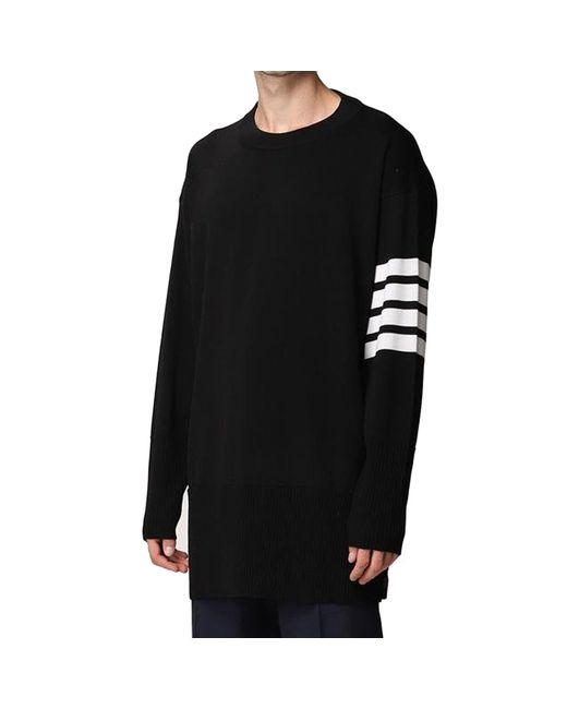 Pull en laine Thom Browne pour homme en coloris Black