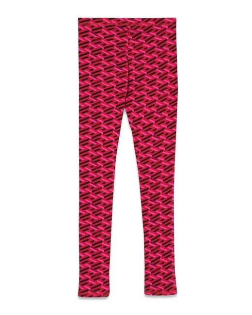 Versace Red Leggings