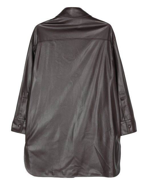 Stella McCartney Black Stella Mc Cartney Faux Leather Overshirt