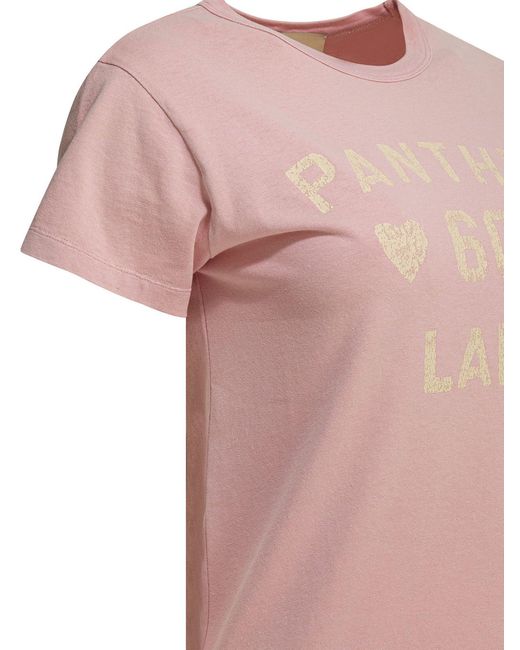 Valentino Panther Lady T-shirts Pink