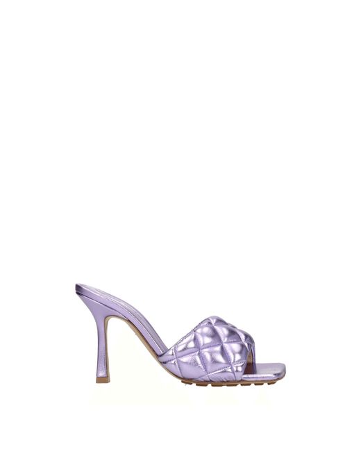 Bottega Veneta Purple Sandals Leather
