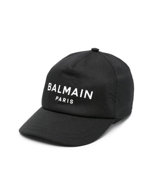 Balmain Black Hat With Logo