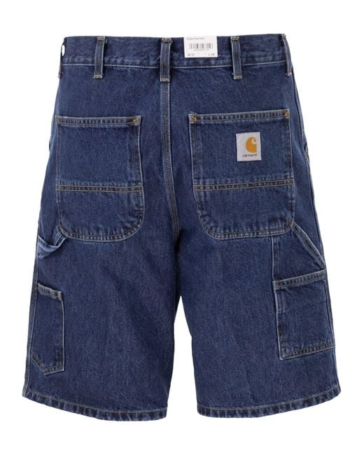 Carhartt Blue Denim Bermuda Shorts