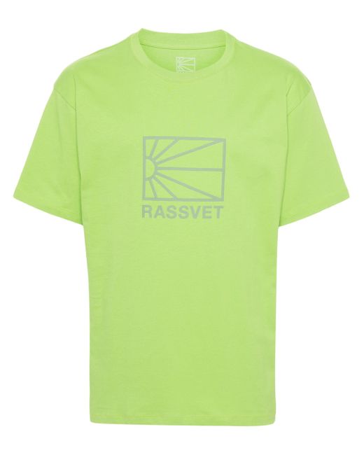 Rassvet (PACCBET) Green Big Logo Tee Shirt Knit Pacc14T002 for men
