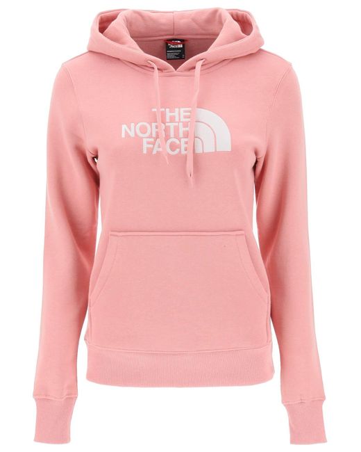The North Face Pink Der Nordgesicht 'Drew Peak' Hoodie mit Logo -Stickerei