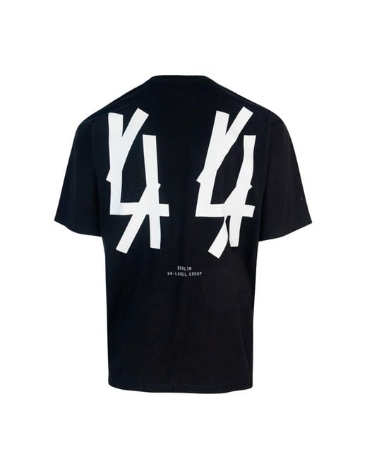 44 Label Group Black T Shirt Nera 44 for men