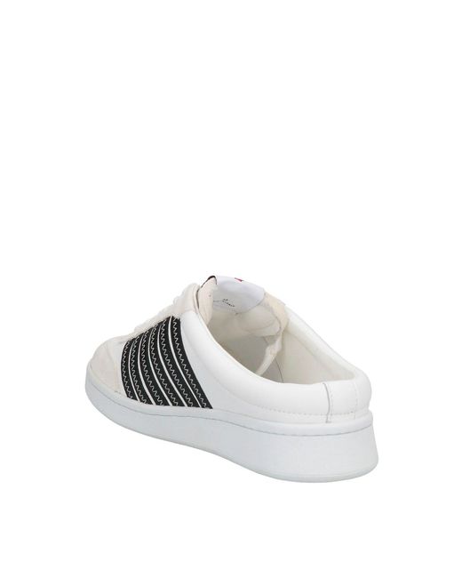 DSquared² White Open Back Sneakers