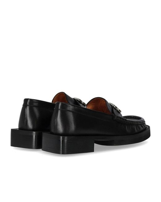Halmanera Black Glaze Heeled Loafer