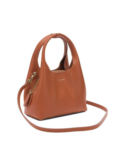 Le Tanneur Brown Handbags Orange