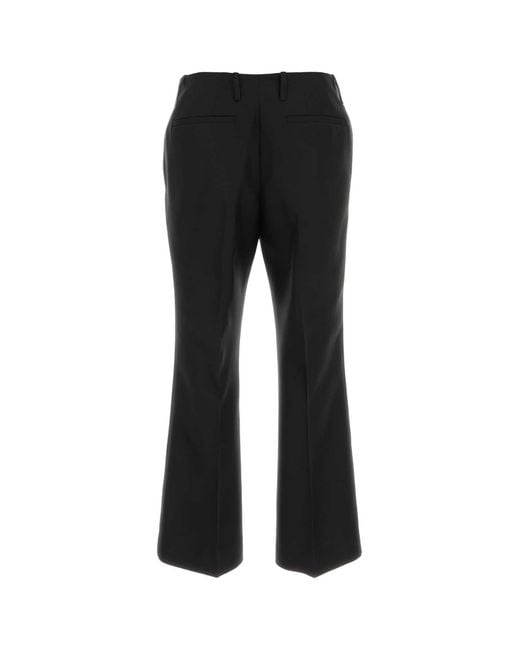 Dries Van Noten Black Wool Blend Paloma Pant