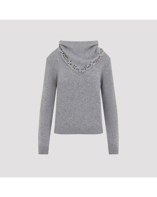 Prada Gray Cashmere Sweater