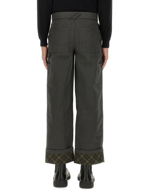 Burberry Black Cotton Pants for men