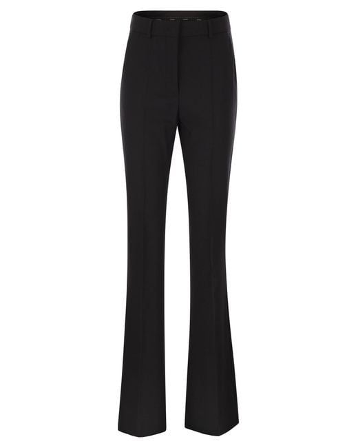 Sportmax Black Febe Taillierte Schlaghose