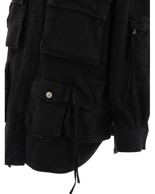 The Attico Black Fern Denim Jacket