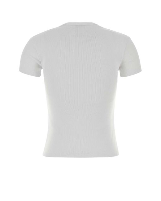 Off-White c/o Virgil Abloh White Off Stamp Rib Basic Tee