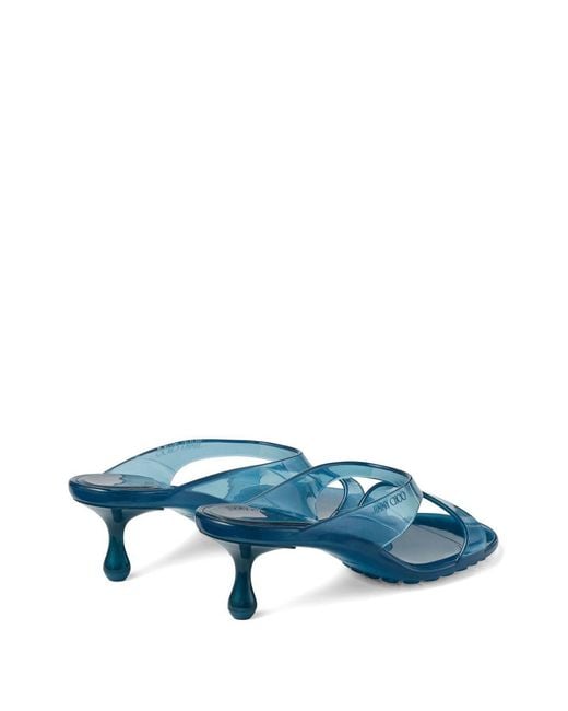 Jimmy Choo Blue Jelly Heels