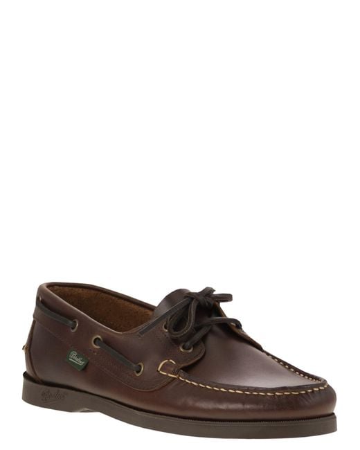 Paraboot Brown Barth Boat Moccasin