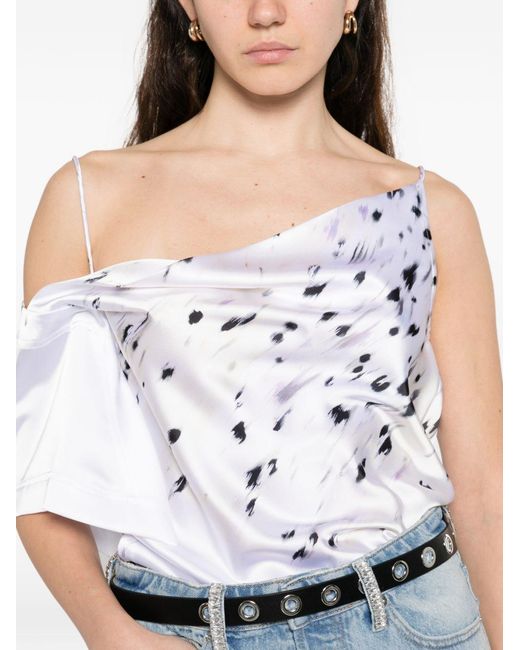 IRO White Drapierte Bluse