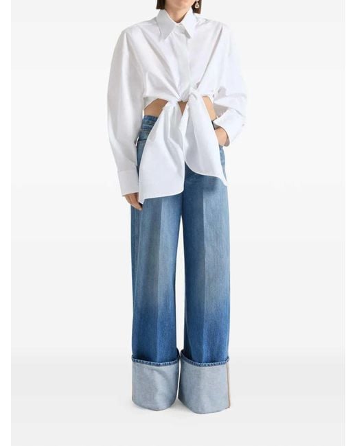 Givenchy Blue Cuffed Jeans